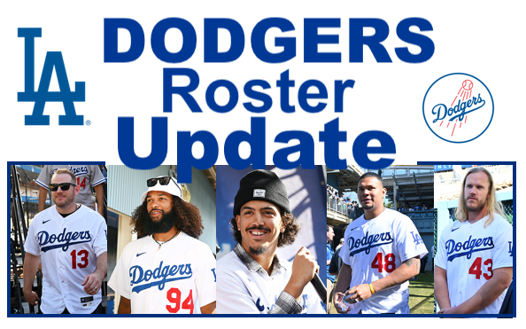 Dodgers Roster Update graphic 