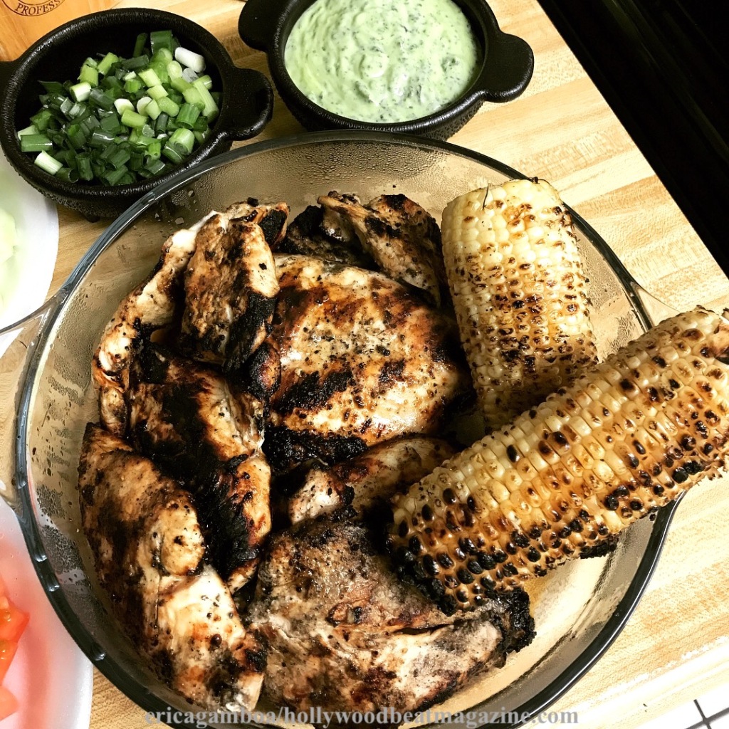 Grilled-chicken-salad-corn