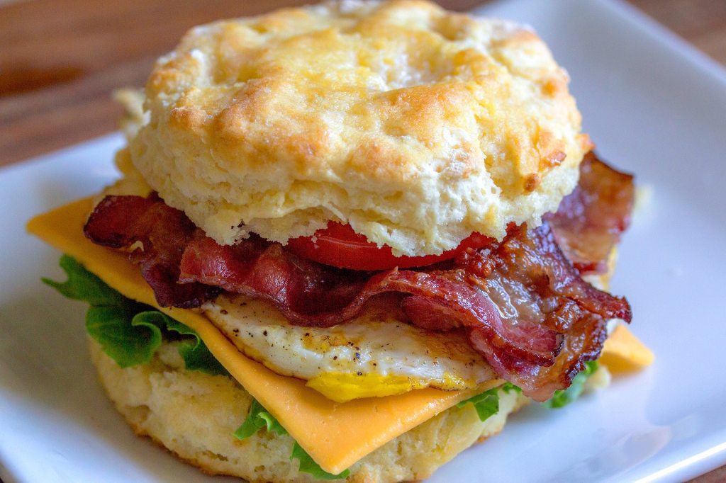 Biscuit breakfast sandwich