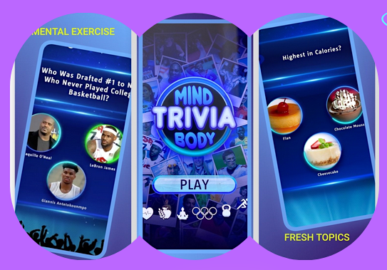 Mind Body Trivia mobile game graphic