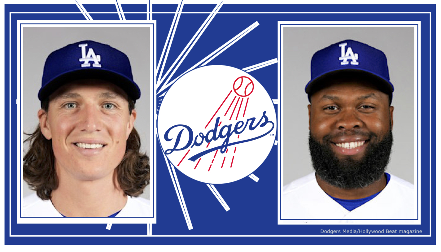 Dodgers-Players-Tyler-Glasnow-and-Manuel-Margot