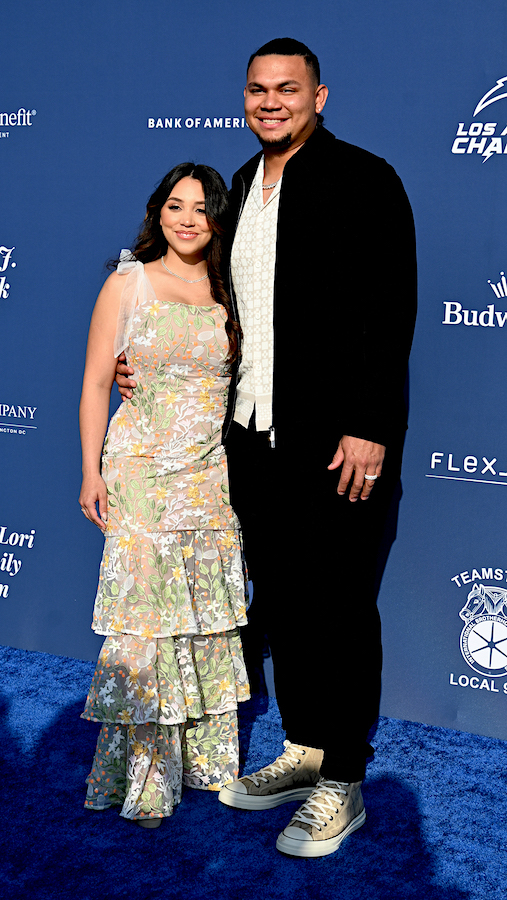 Brusdar-and-Allison-Graterol attend The Los Angeles Dodgers Foundation's 2024 Blue Diamond Gala