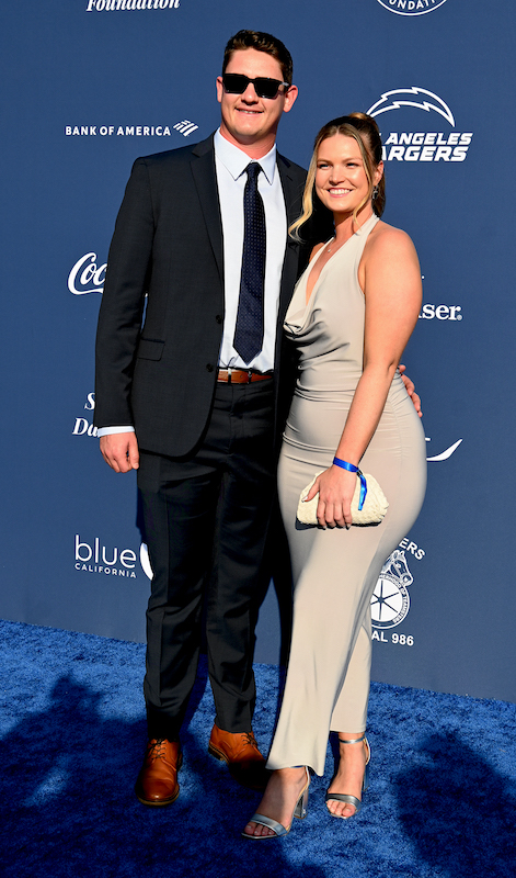 Kyle Hurt-and-Lainey Lewis attend The Los Angeles Dodgers Foundation's 2024 Blue Diamond Gala
