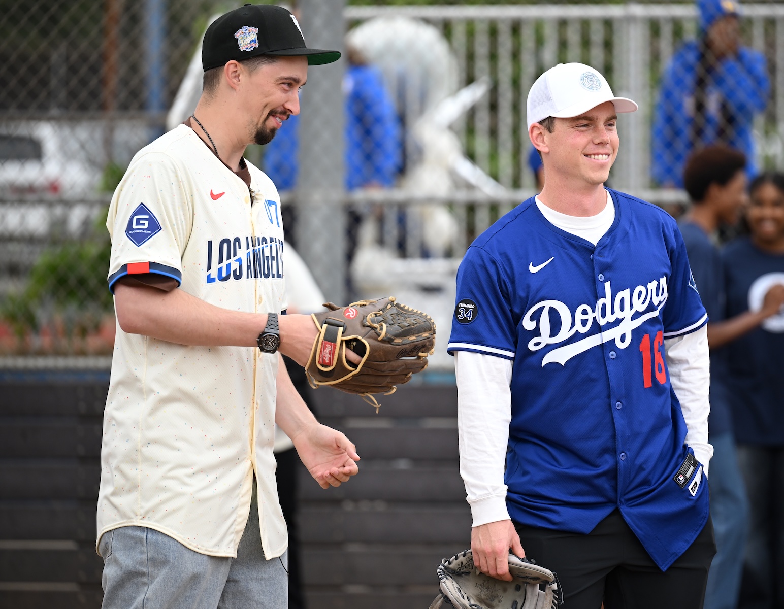 The Dodgers’ ‘City Connect Showcase’ was hosted by Will Smith and Blake Snell