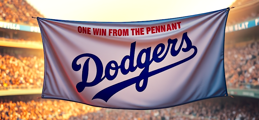 Dodgers One Win From the Pennant